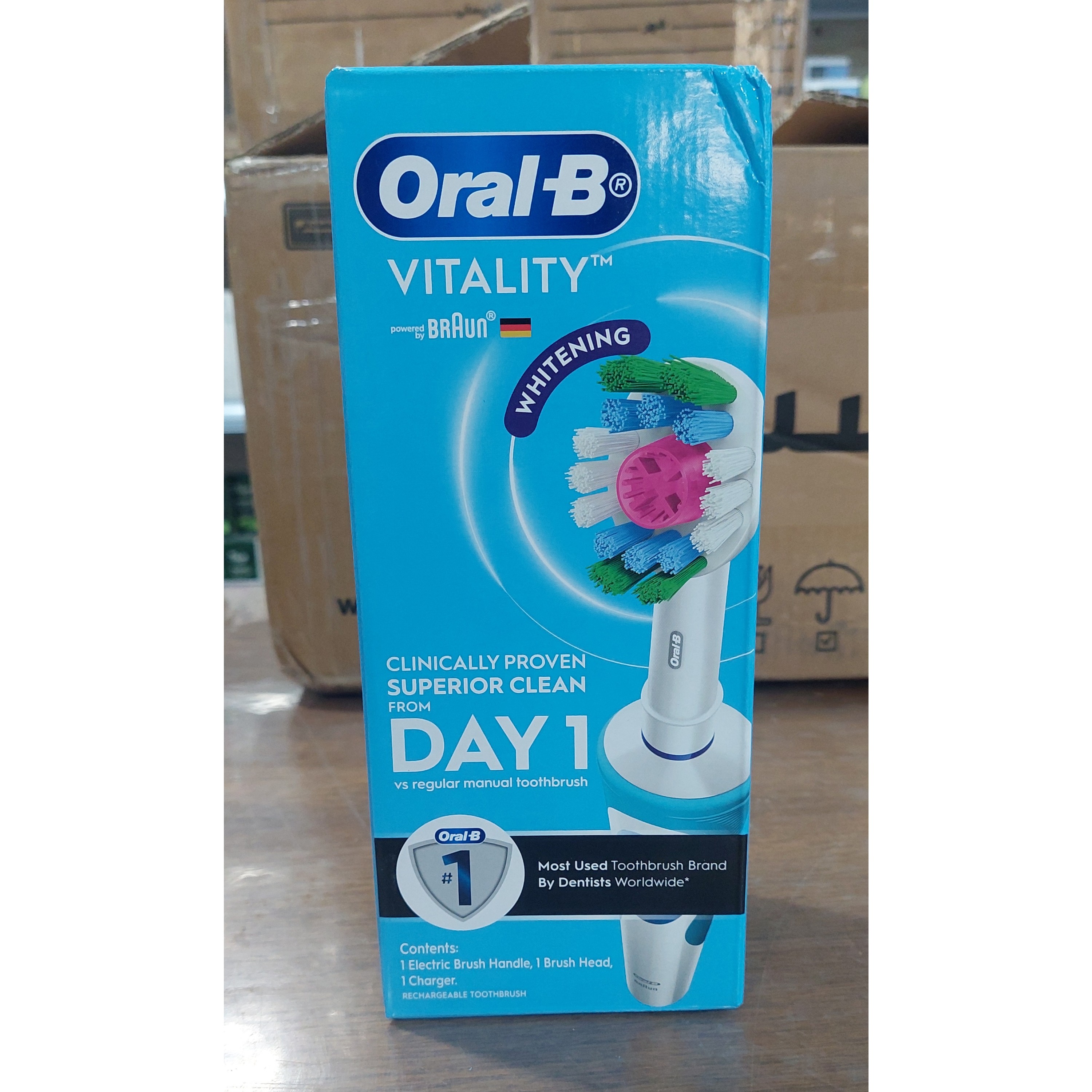 مسواک برقی اورال بی مدل Vitality Whitening اورجینال جدید