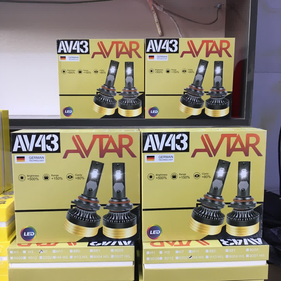 هدلایت AVAR AV43 Pro Max پایه H4 دو رنگ نچرال و سفید