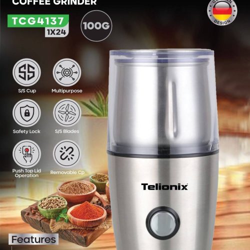 آسیاب قهوه و ادویه تلیونیکس Telionix مدل TCG4137 اورجینال