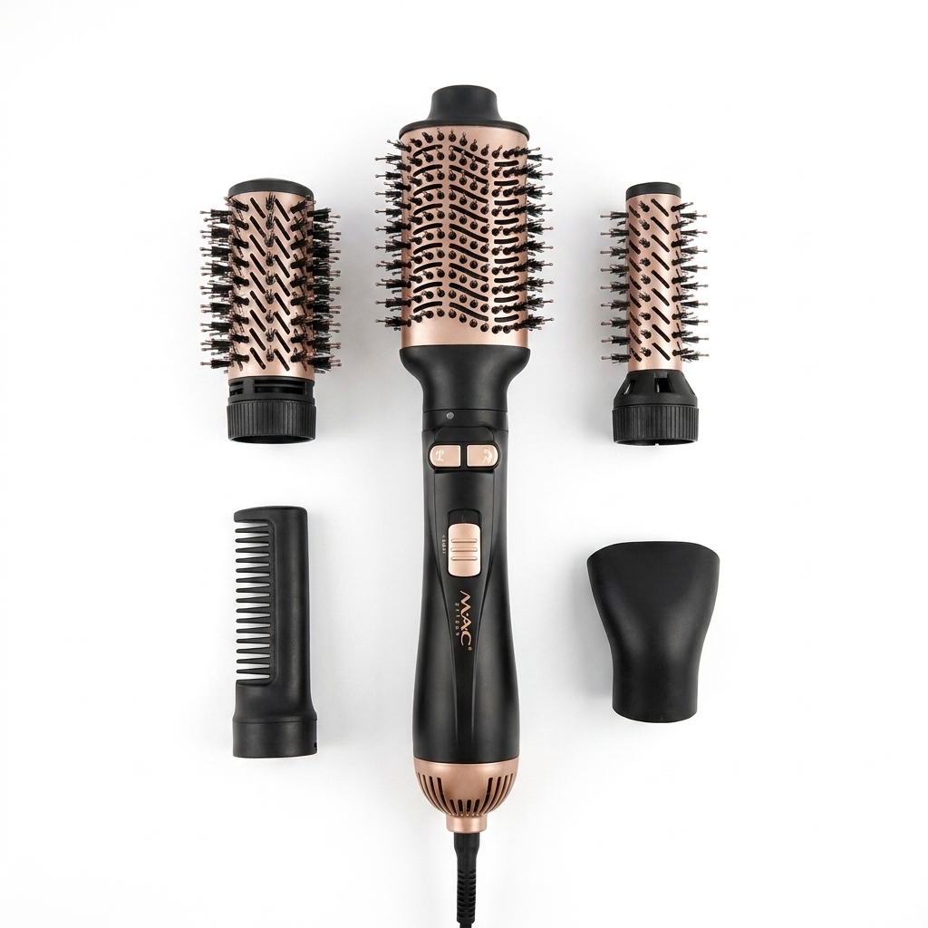 سشوار و حالتدهنده موی چندکاره MAC Styler 5 کاره مدل MC-1515 رزگلد اورجینالجدید