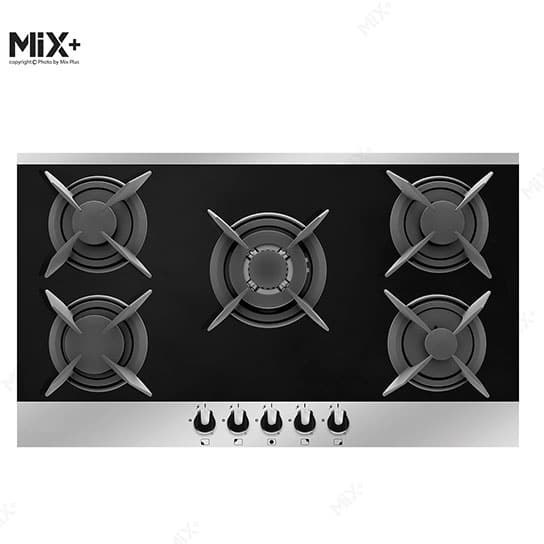 اجاق گاز شیشه ای میکس پلاس IG-8518-M مشکی