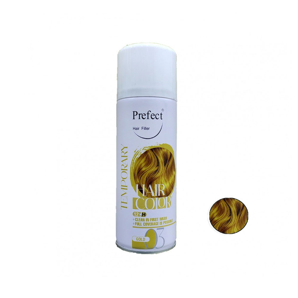 پرفکت اسپری مش مو (PERFECT) رنگ طلایی شماره 3