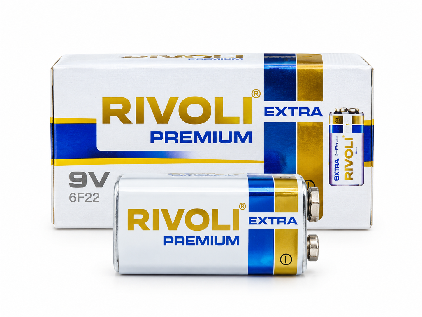 باتری کتابی 9 ولت RIVOLI مدل Premium Extra(بسته3عددی)جدید
