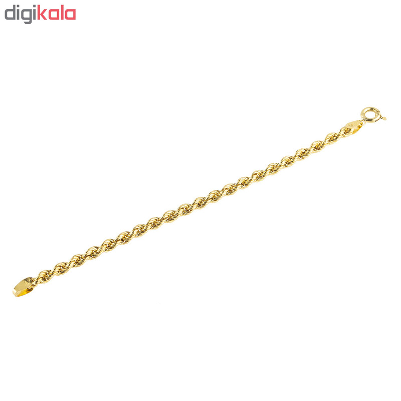 دستبند طلا 18 عیار طلای صداقت کد B103 طنابیجدید