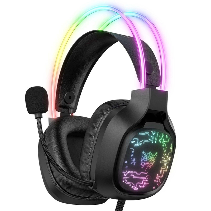 هدست گیمینگ Onikuma مدل X22 بدون قابلیت نویز کنسلینگ، درگاه USB، دارای نورپردازی RGB، امپدانس 32 اهمجدید