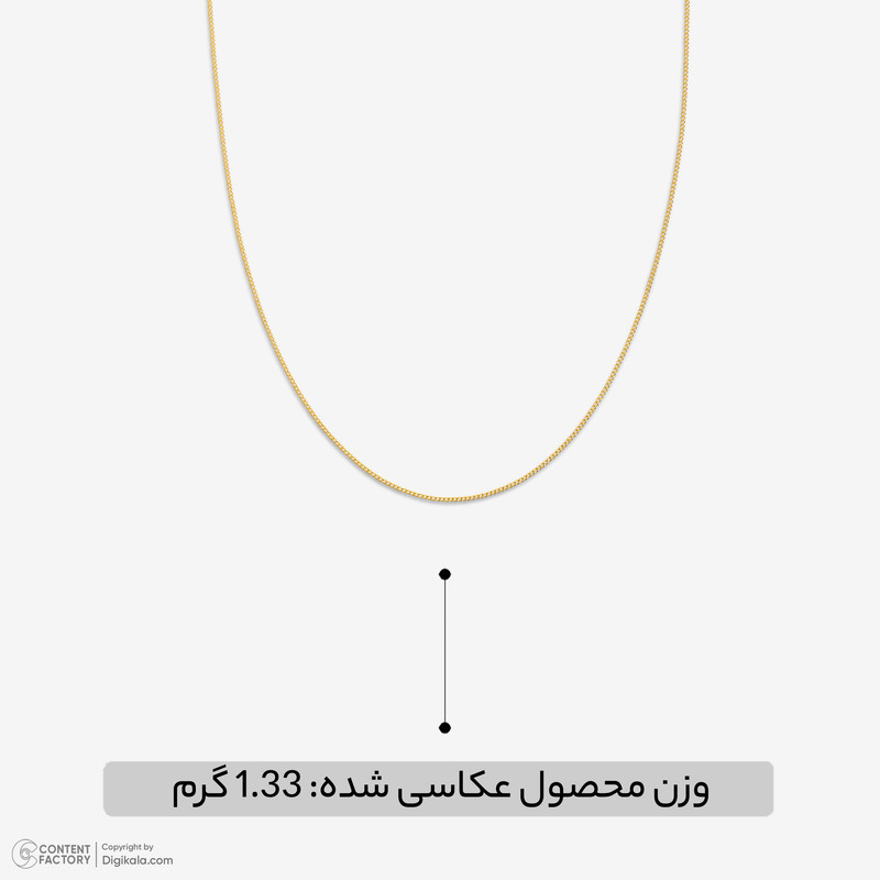گردنبند طلای 18 عیار زنانه با زنجیر طرح کارتیه حافا گلد مدل Zcartiertxxs مدل 1جدید