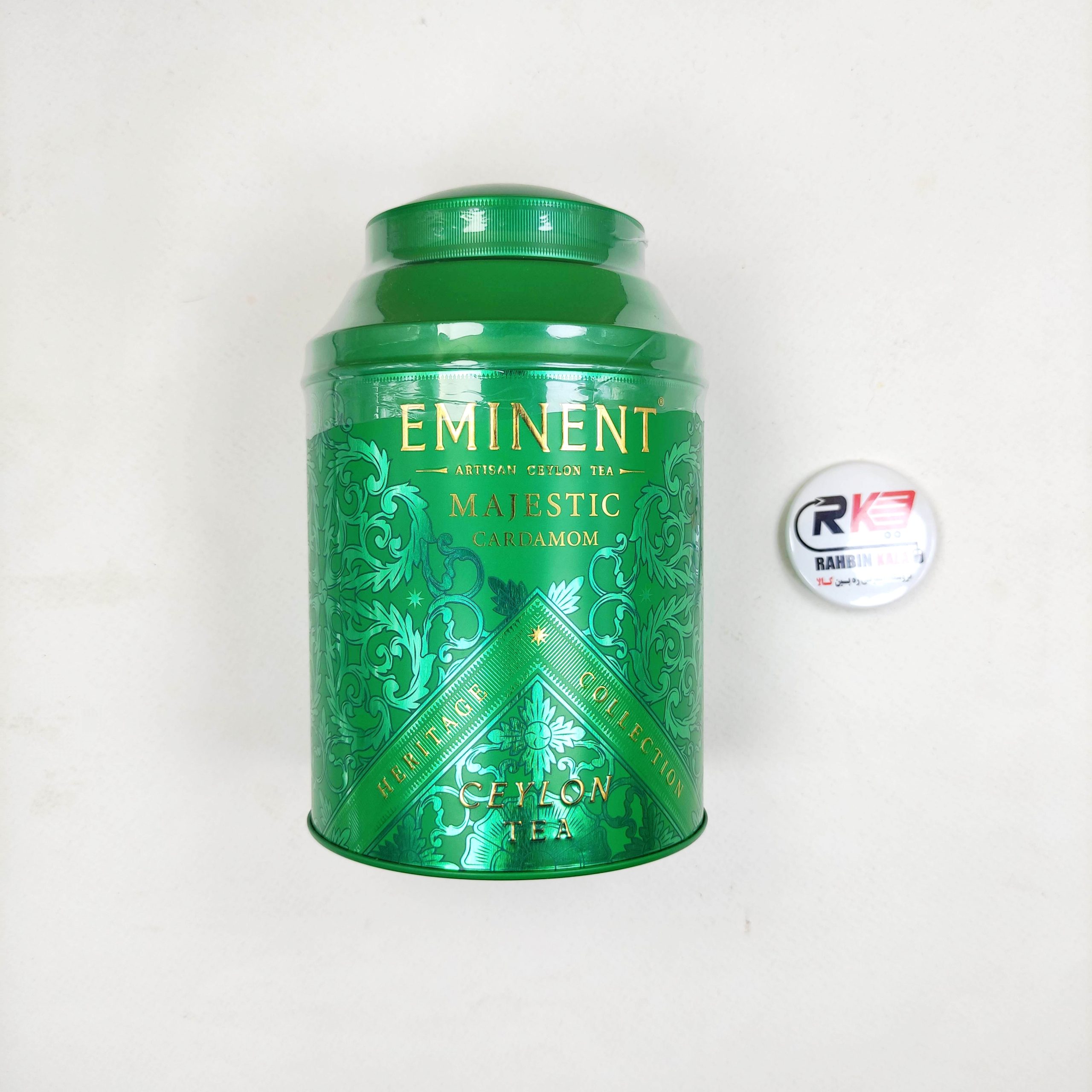 چای سیاه سیلان امیننت Eminent مدل هل باشکوه Majestic Cardamom وزن 150 گرم