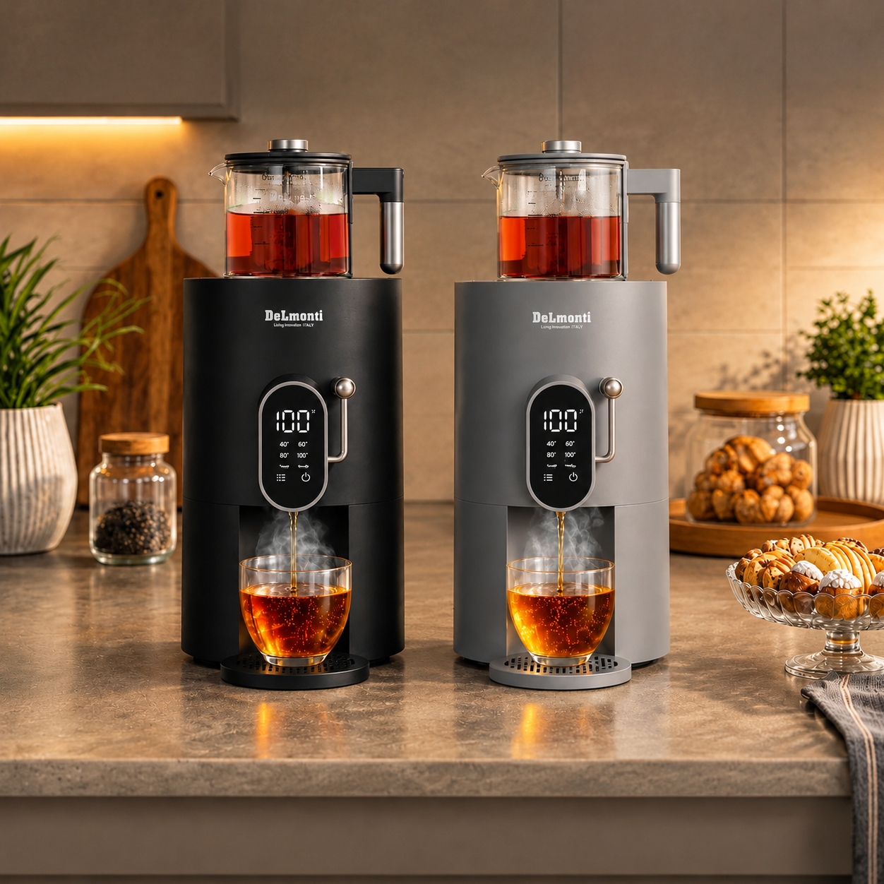 چای ساز پیرکس دلمونتی مدل DL-440 دیجیتالی (با ارسال رایگان)