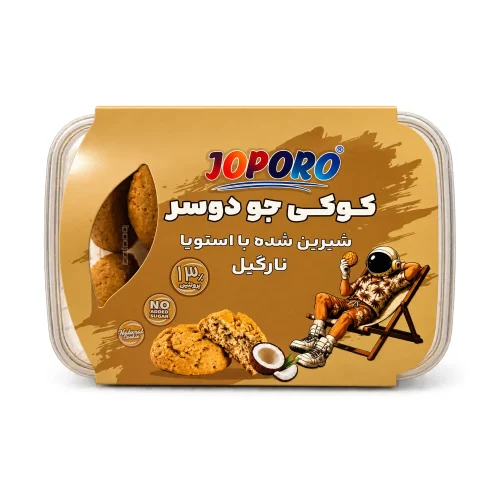 کوکی جو دوسر نارگیلی رژیمی پروتئینه جوپرو 350 گرمی