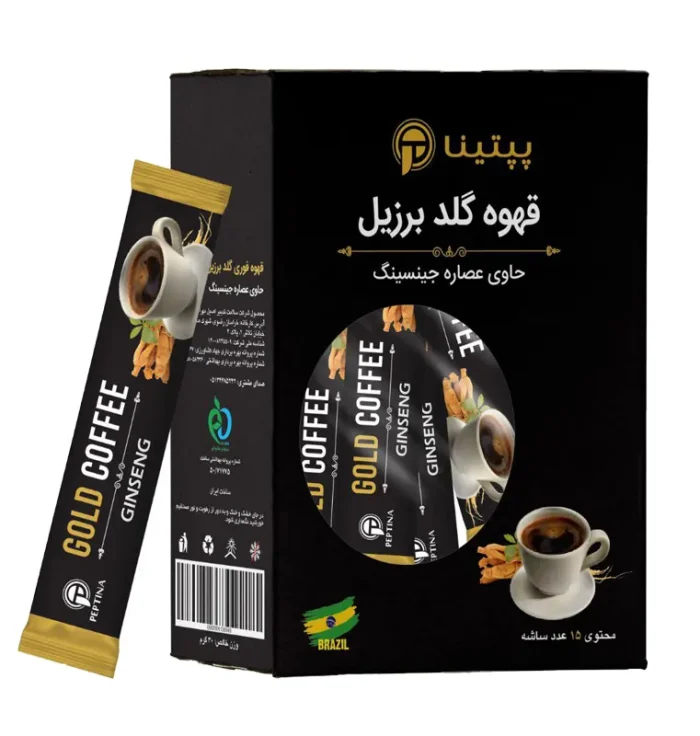 قهوه گلد با جینسینگ ساشه 15 عددی