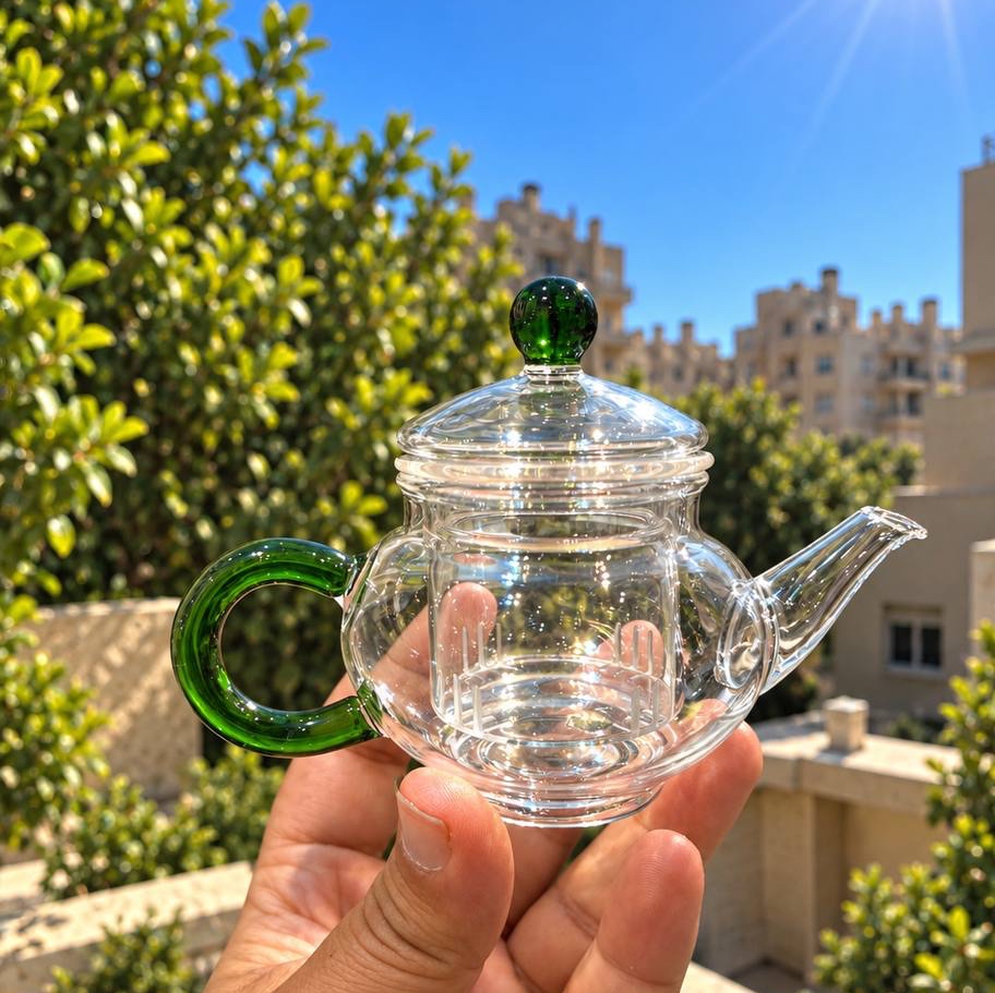 قوری زعفران صافی دار پیرکس