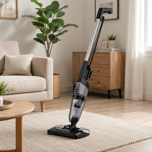 جاروبرقی ایستاده و عصایی کیپ (KEEP) مدل KK1400 توان 1250 وات با پد و فیلتر هدیه اضافه