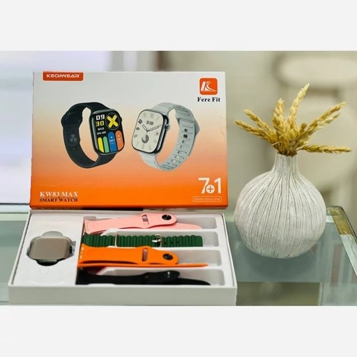 ساعت هوشمند KEQIWEAR مدل KW83 MAX دارای 7 بند (اصل)