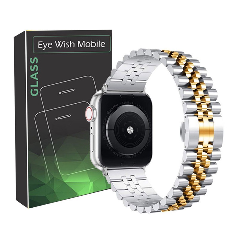 ویژه بند آی ویش مدل 5bead dual color مناسب برای اپل واچ سری se 1 2 3 4 5 6 7 8 9 se2021 se2023 seAluminum سایز 38 40 ...جدید