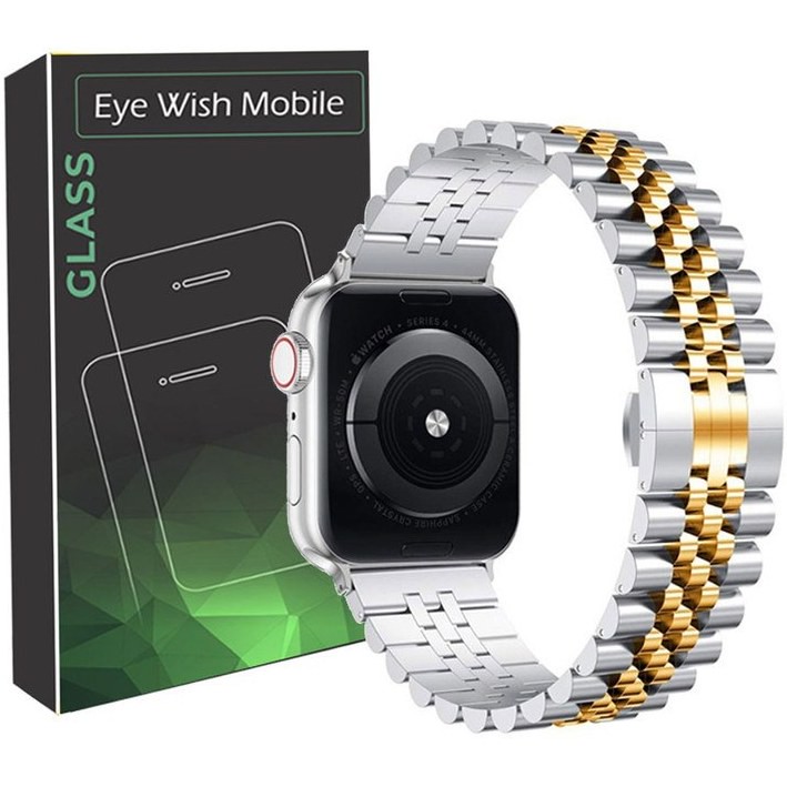 ویژه بند آی ویش مدل 5bead dual color مناسب برای اپل واچ سری se 1 2 3 4 5 6 7 8 9 se2021 se2023 seAluminum سایز 41 میل...جدید