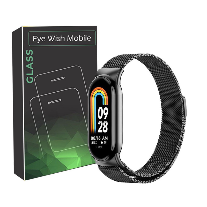 ویژه بند آی ویش مدل MILANSE مناسب برای ساعت هوشمند شیائومی Mi Band 9 اصلجدید