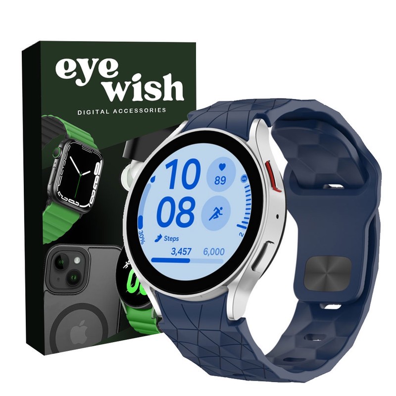 ویژه بند آی ویش مدل Silicon Patern مناسب برای ساعت هوشمند سامسونگ Galaxy Watch 6 40mm 6 44mm 6 classic 43mm 6 classic...