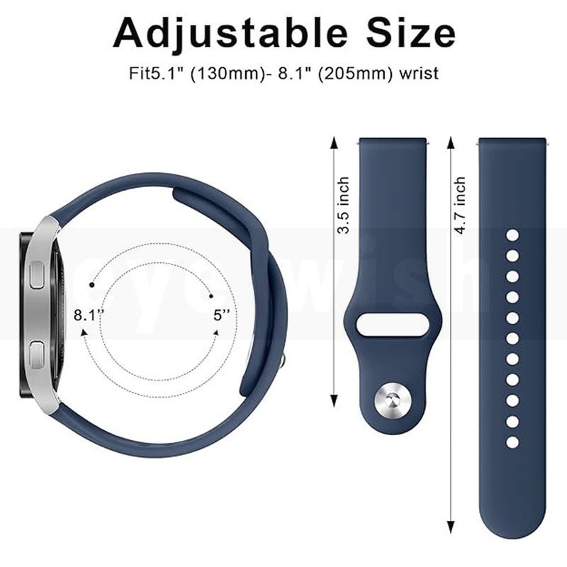 ویژه بند آی ویش مدل SILIC مناسب برای ساعت هوشمند سامسونگ 20 میلی متری Galaxy Watch Gear S2 Gear S3 Gear Sport Active ...جدید