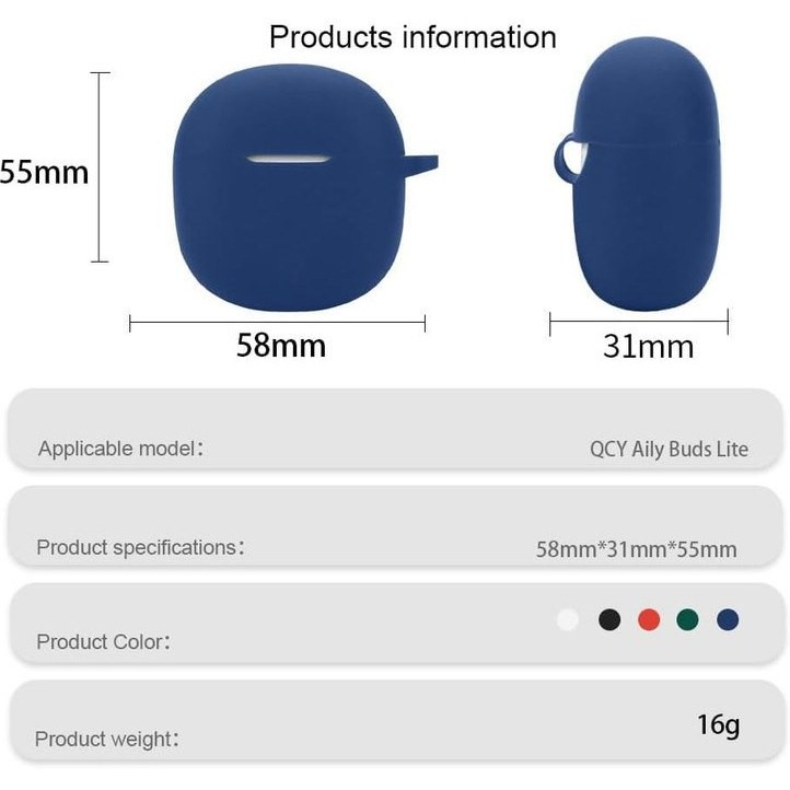 ویژه کاور آی ویش مدل Silcon type مناسب برای هدفون بی سیم کیو سی وای Ailybuds Lite T29 اصلجدید