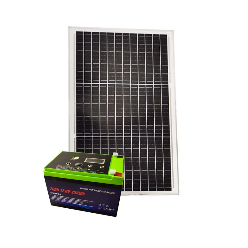 پکیج شارژر خورشیدی 256 وات مدل 20Ah-solar power