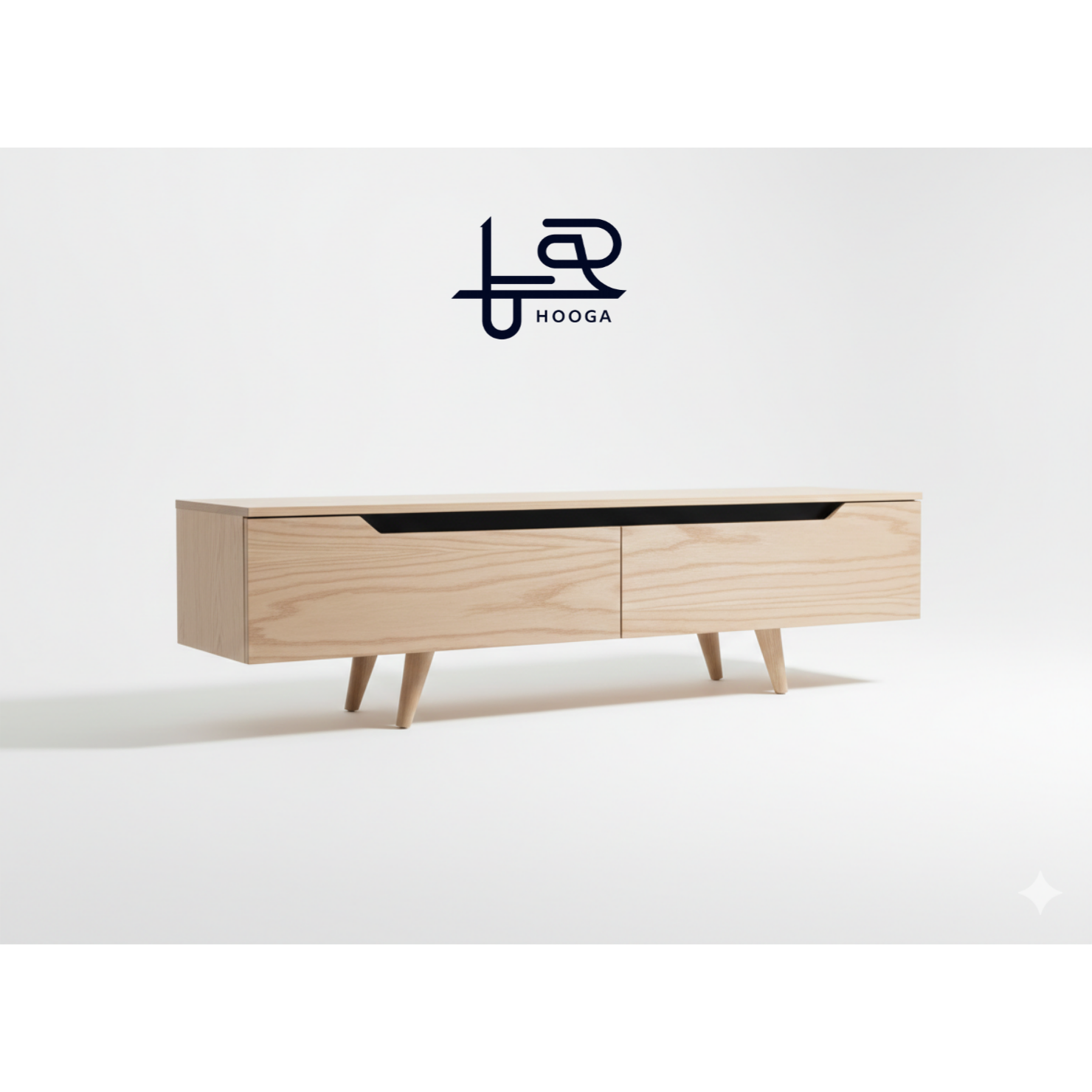 میز تی وی روکش چوب بلوط