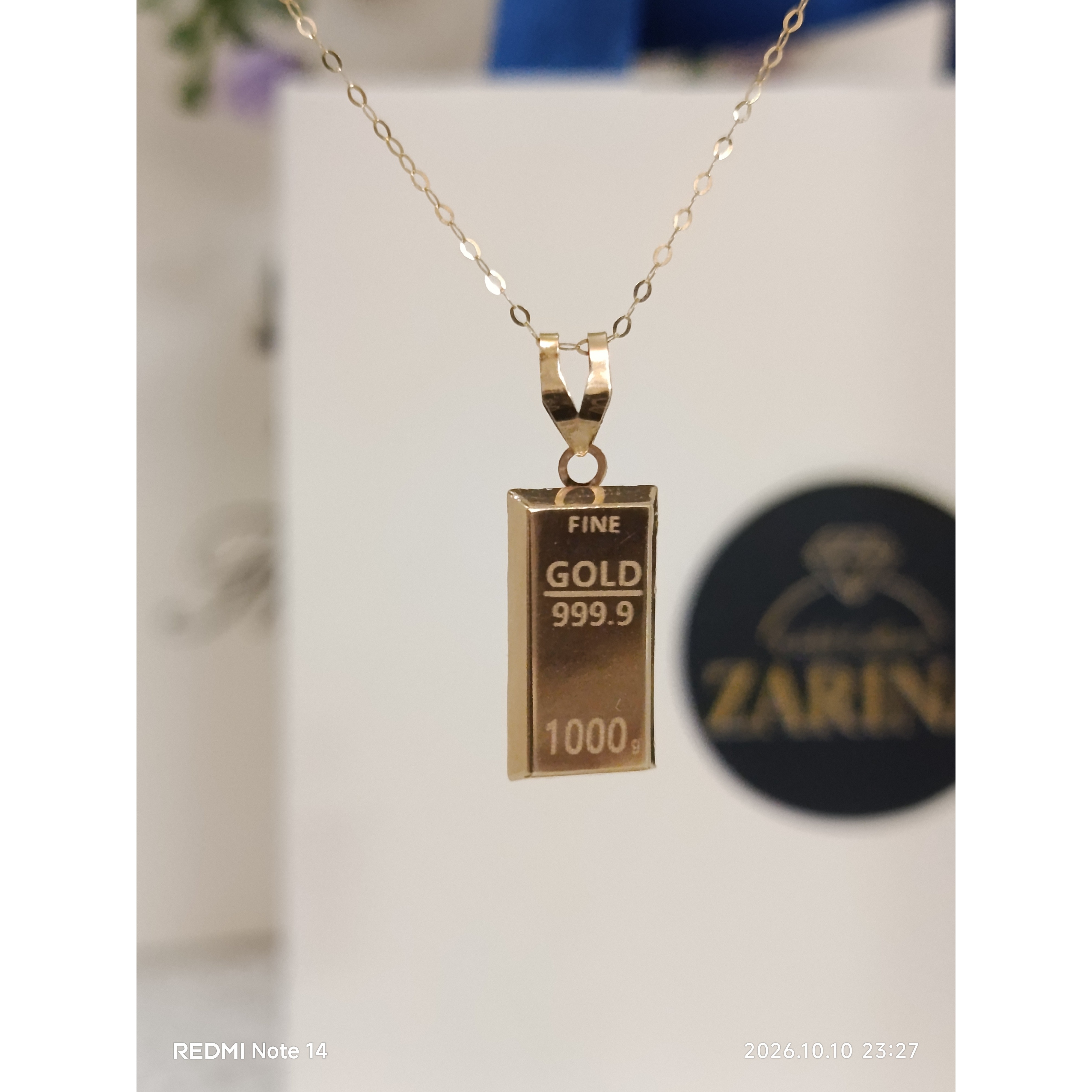 آویز شمش طلا به وزن 350سوتجدید