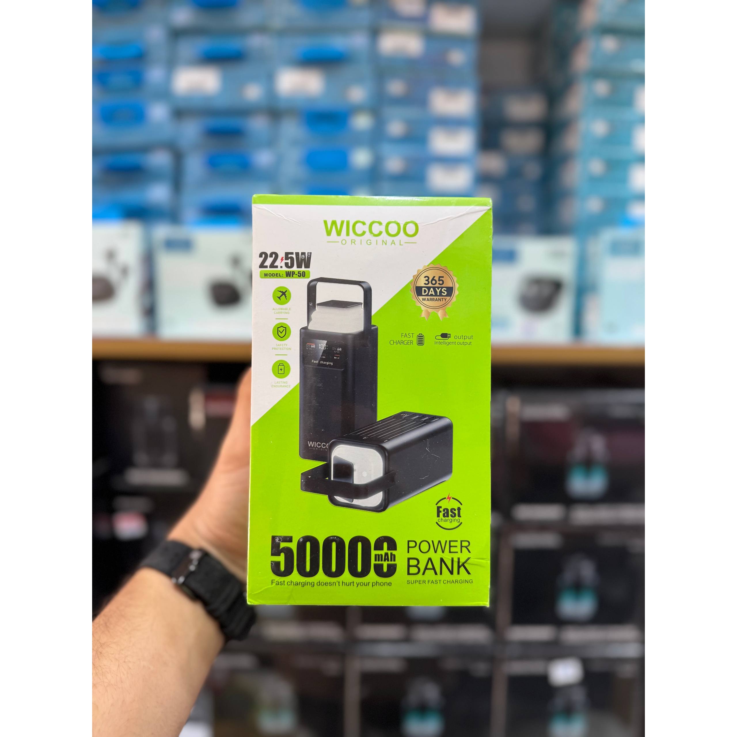 پاوربانک 50هزار Wiccoo مدل WP-50جدید