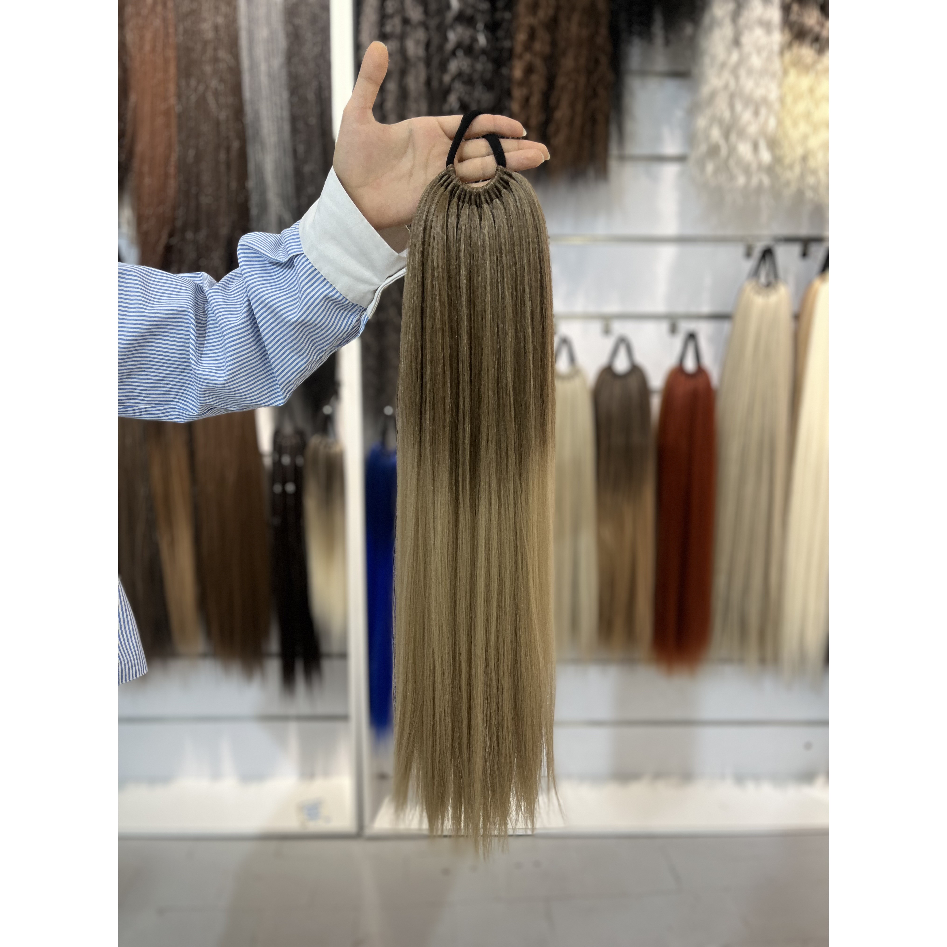 دم اسبی صاف آمبره قهوه ای نسکافه ای