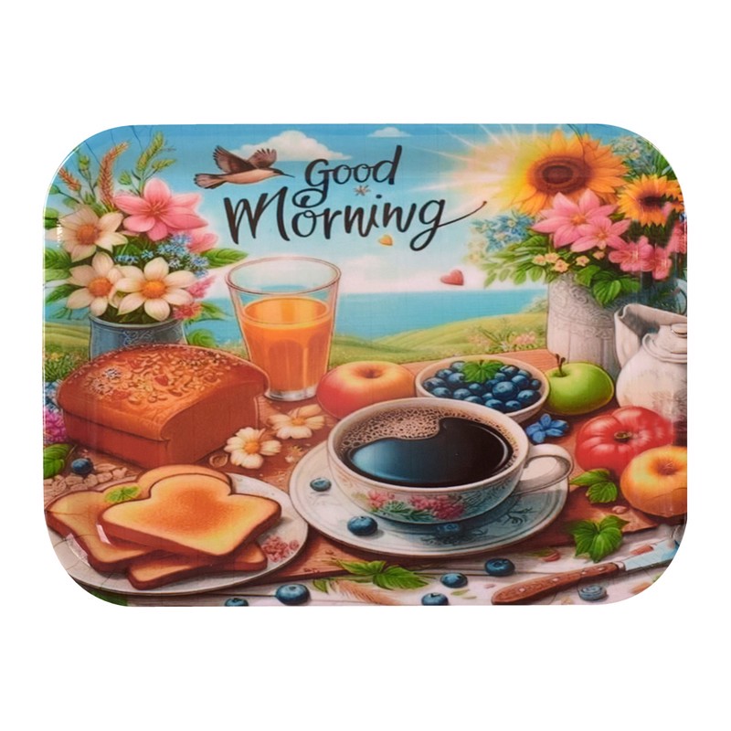 سینی بدون دسته مهروز مدل 7772 morning سایز 2938 سانتی متر ارسال پس کرایه