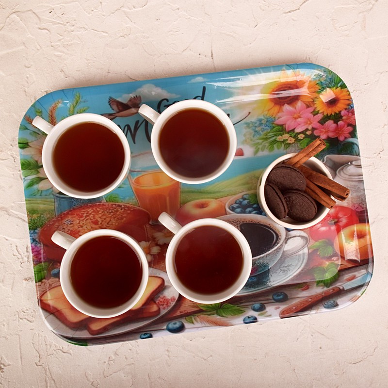 سینی بدون دسته مهروز مدل 7772 morning سایز 2938 سانتی متر ارسال پس کرایه