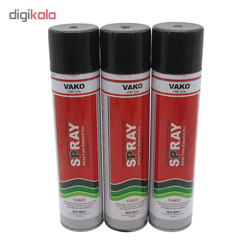 اسپری رنگ مشکی مات واکو مدل 300ML بسته 3 عددیجدید