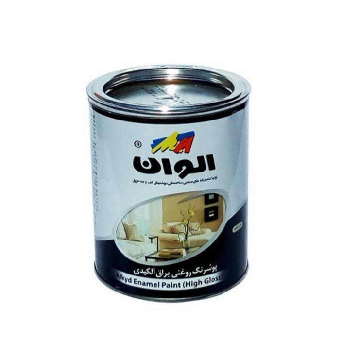 رنگ روغنی سفید براق الوان کد 100 حجم 250 میلی لیترجدید