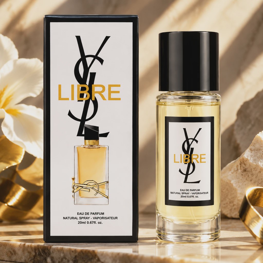 عطر جیبی زنانه فراگرنس مدل لیبر با رایحه شیرین وانیلی حجم 35 میلی لیترجدید