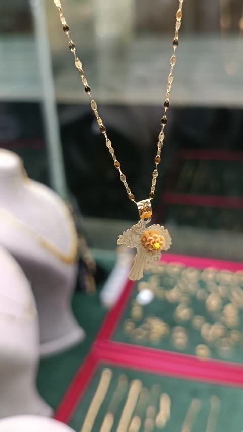 پلاک طلا طرح گل (340سوت)اقساطیجدید