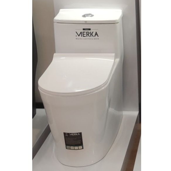 توالت فرنگی طبی MERKA هیپو سفید بیده دار (دارای خودشور)جدید