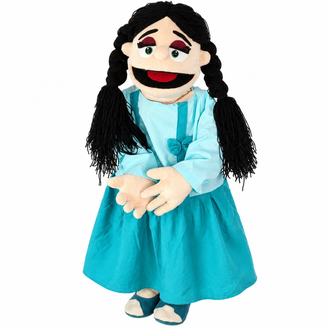 عروسک دستی نمایشی دختر زیبا