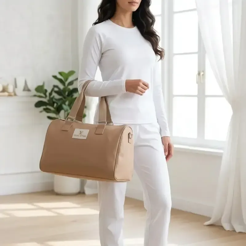 ساک دستی اسپرت و روزمره پارچه نانسی ابعاد 35 در 25 سانتیمترجدید