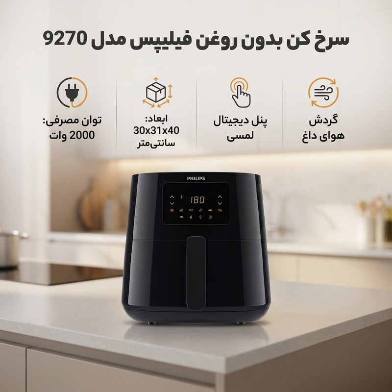 سرخ کن بدون روغن فیلیپس مدل 9270جدید
