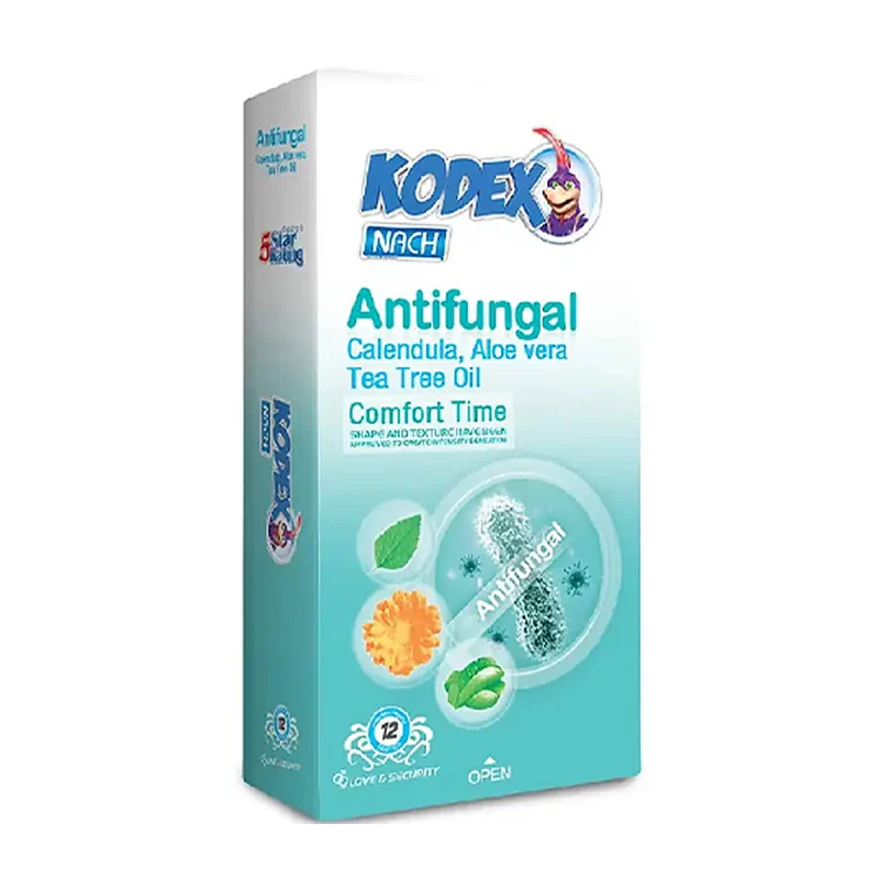 کاندوم ضد قارچ کدکس مدل antifungal بسته 12 عددی