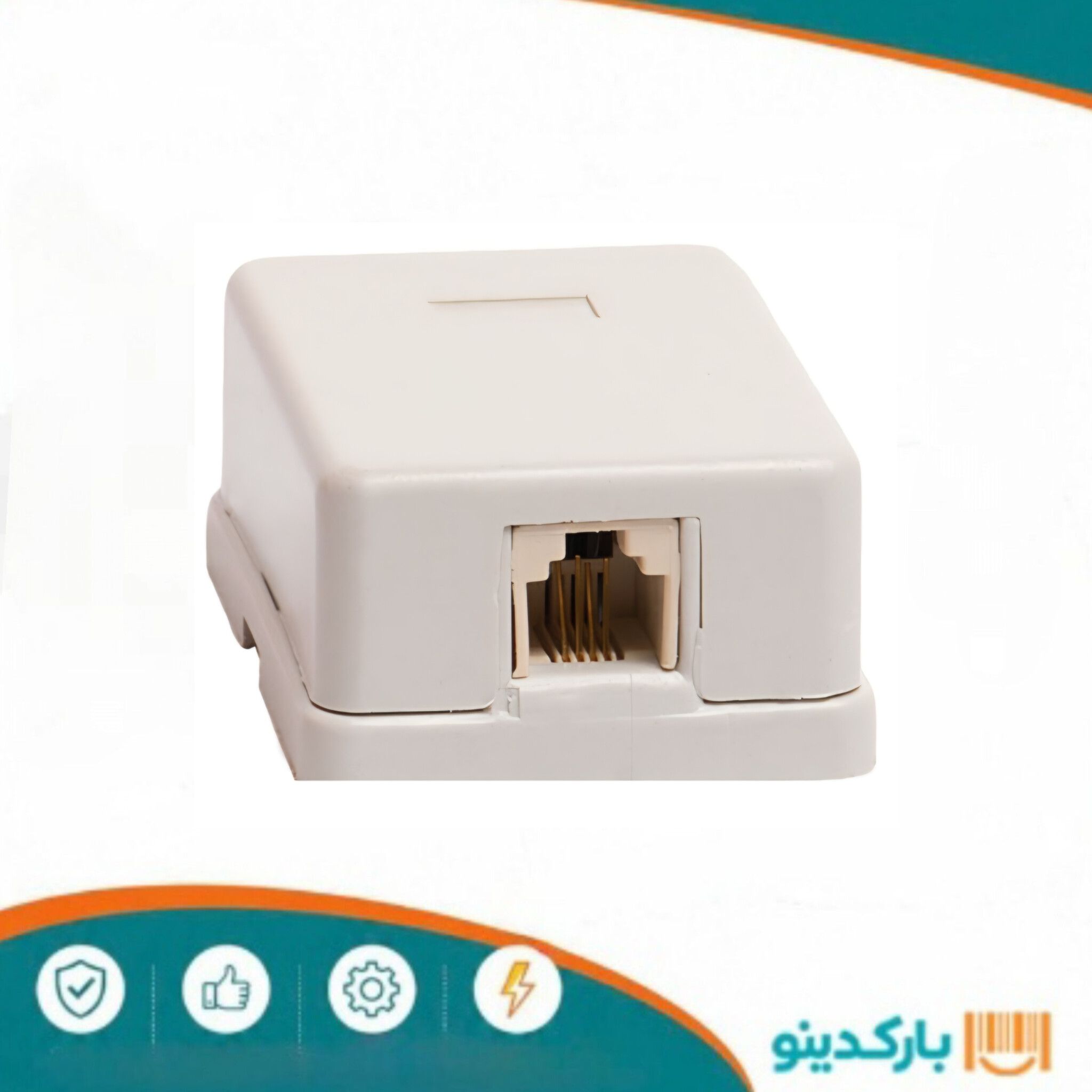 سوکت چسبی تلفن مدل تک سوکتی
