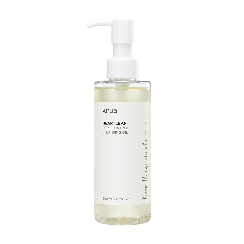 روغن پاککننده کنترل منافذ آنوآ مدل Heartleaf Pore Control Cleansing Oil حجم 200 میل Anua