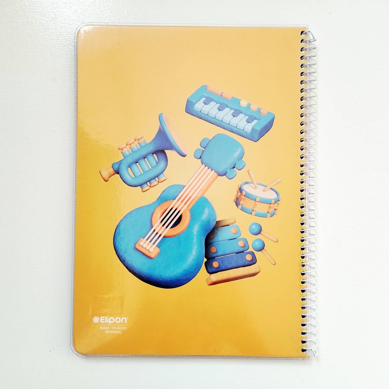 🪷🩵دفتر مشق 60 برگ سیمی جلد مجلد 17*24 کد 2241006 - الیپون