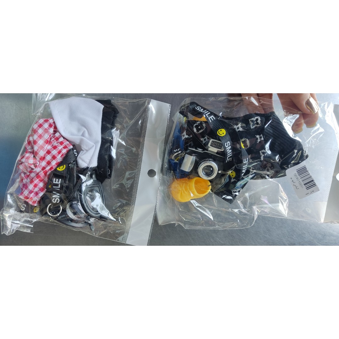 اکسسوری عروسک لبوبو (لباس، عینک،کفش،دوربین،کلاه و...