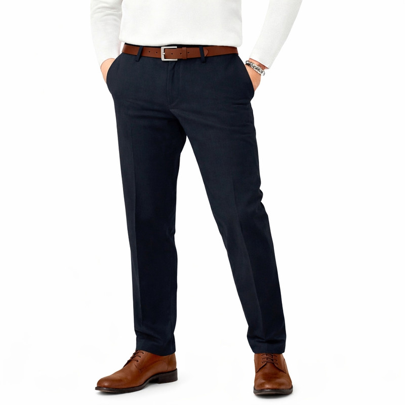 شلوار فیت معمولی regular fit مردانه مدل کتان کلاسیک کد sh188