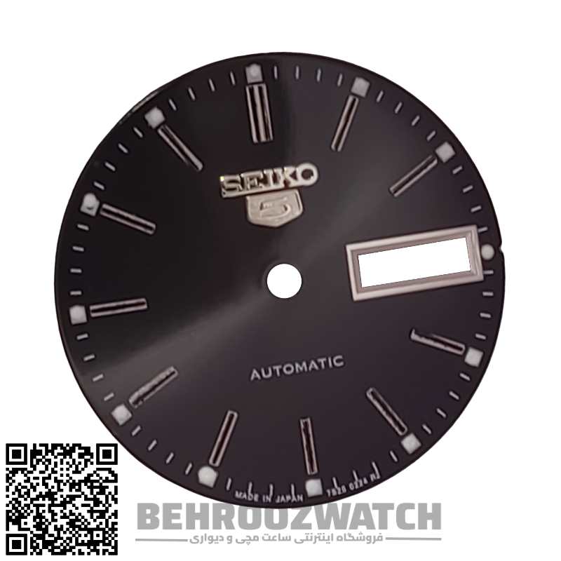 صفحه ساعت مچی سیکو 5 مردانه مشکی BS5.1-7009