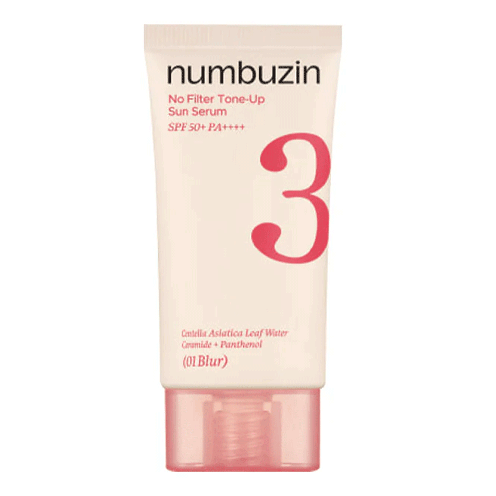 ضدآفتاب سرمی تونآپ نامبوزین No.3 No Filter Tone-Up SPF5 حجم 50 میل