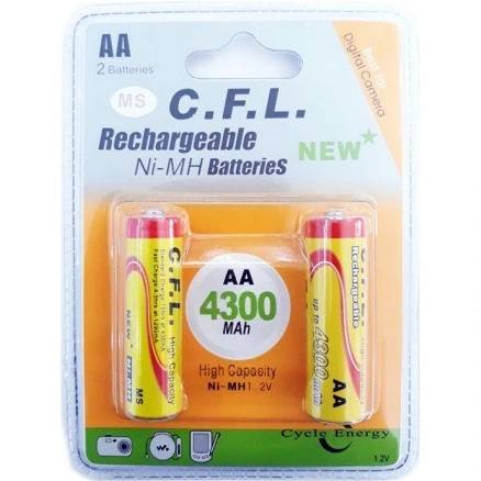 باتری قلمی شارژی 4300 میلیآمپر CFL