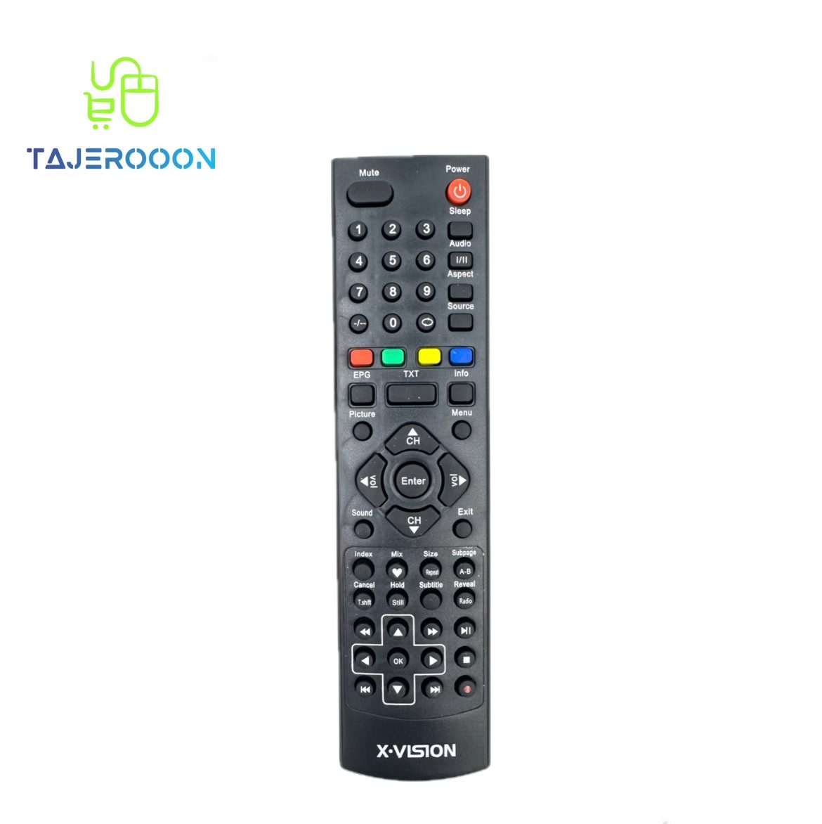 ریموت کنترل تلویزیون ایکسویژن رکوردار