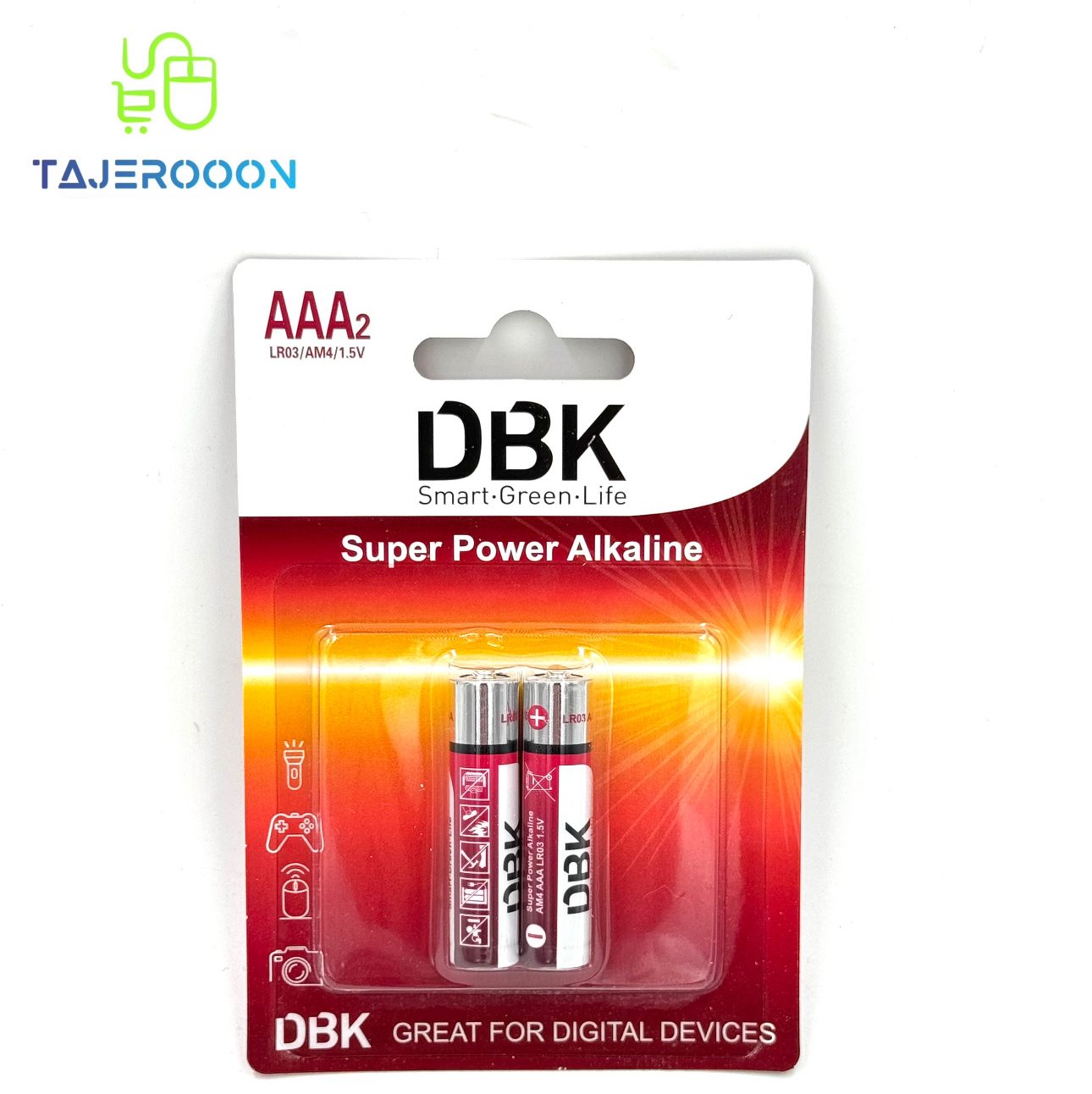 باتری نیم قلمی سوپر پاور آلکالاین DBK