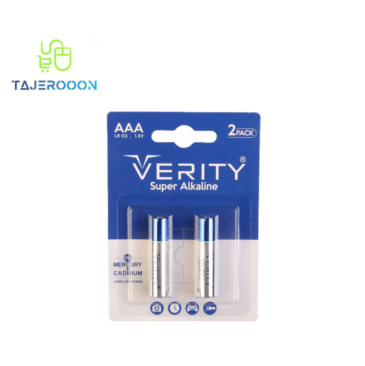 باتری نیم قلمی الترا آلکالاین AAA وریتی VERITY